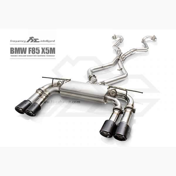 Fiexhaust Valvetronic Cat-Back BMW X5M F85 (Carbon Fiber Tips)