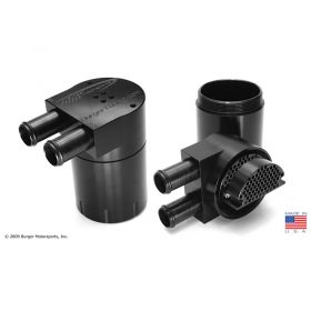 Alternative view of BMS Turbo Double Baffle Oil Catch Can for S55 BMW M2C/M3/M4