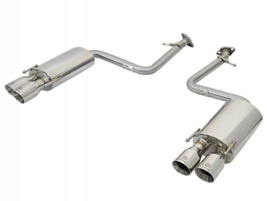 aFe Takeda 16-17 Lexus RC 200T 2.0L (t) 2in. SS Axle-Back Exhaust System w/Polished Tips