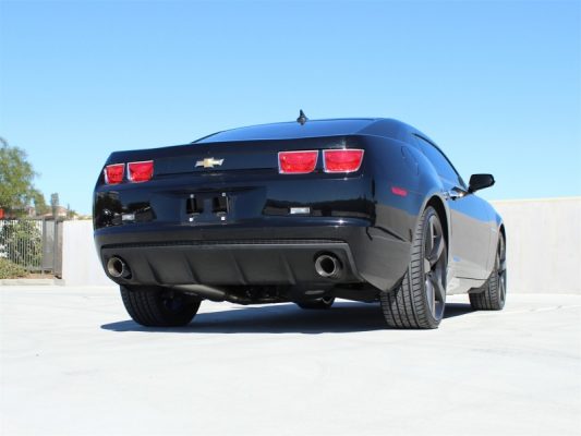 Alternative view of aFe MACHForce XP Exhaust 2.5in Stainless Steel CB/10-13 Chevy Camaro V6-3.6L (td) (gloss blk tip)