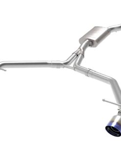 afe MACH Force-Xp 13-16 Audi Allroad L4 SS Axle-Back Exhaust w/ Blue Flame Tips