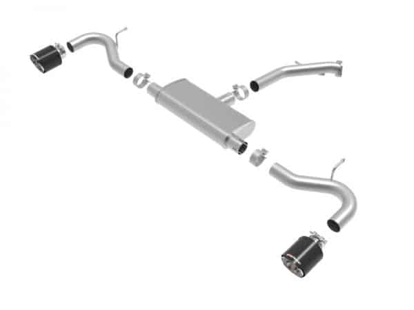 aFe Takeda 2.5in 409 SS Axle-Back Exhaust System Carbon Fiber 18-20 Hyundai Elantra GT L4-1.6L(t) - Image 2