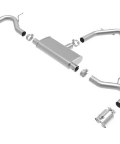Alternative view of aFe Takeda Series 2.5in 409 SS Axle-Back Exhaust System Polished 18-20 Hyundai Elantra GT L4-1.6L(t)