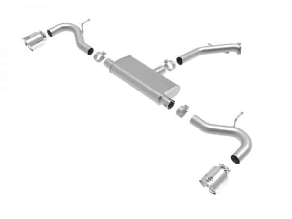 aFe Takeda Series 2.5in 409 SS Axle-Back Exhaust System Polished 18-20 Hyundai Elantra GT L4-1.6L(t) - Image 2