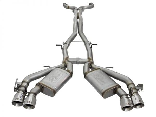 aFe MACHForce XP 3in 304 Stainless Steel Cat-Back Exhaust 16-17 Chevy Camaro SS V8-6.2L - Image 3