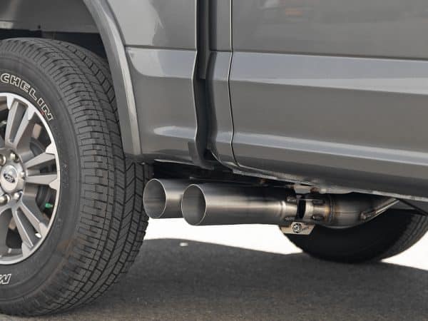 aFe Rebel DPF-Back 409 SS Exhaust System w/Dual Polished Tips 18-19 Ford F-150 V6 3.0L (td) - Image 3