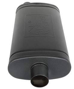 Alternative view of aFe MACH Force-Xp 409 SS Muffler w/ Black Finish 3in Center/Offset 22in L x 11in x 5in - Oval Body