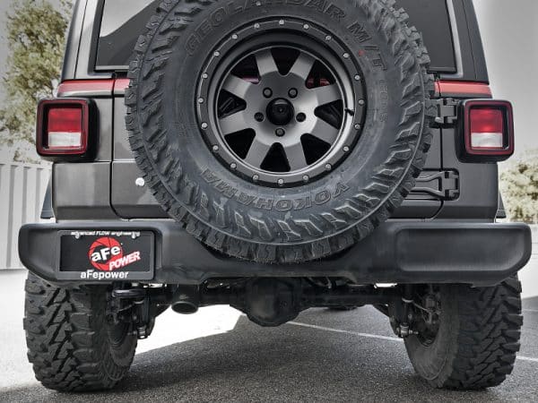 aFe MACH Force-Xp 2.5in 409SS Catback High-Tuck Exhaust 18-21 Jeep (JL) 3.6L 4-Door - Black Tip - Image 5