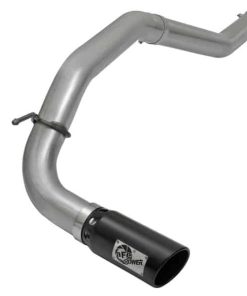 aFe LARGE Bore HD DPF-Back SS Exhaust w/ Black Tip 2016 Nissan Titan XD V8-5.0L (td)