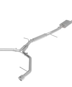aFe 17-19 Audi A4 (B9) MACH Force-Xp 3in to 2.5in 304 SS Cat-Back Exhaust System-Dual Polished Tips