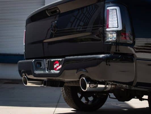 Alternative view of aFe 09-18 Ram 1500 V8 5.7L Hemi Gemini XV 3in 304 SS Cat-Back Exhaust w/ Polished Tips