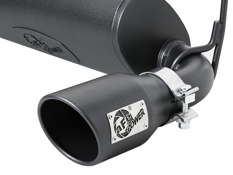 aFe Rebel Series 2.5in 409 SS Cat-Back Exhaust w/ Black Tips 18-19 Jeep Wrangler (JL) V6 3.6L - Image 3