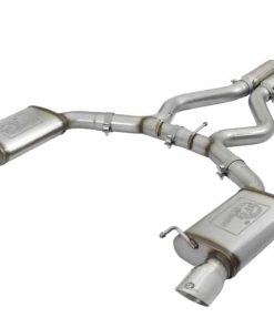 aFe MACHForce XP 3in Sport Tone Cat-Back Exhausts w/ Polished Tips 15-17 Ford Mustang V6/V8