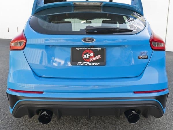 aFe Takeda 3in 304 SS Cat-Back Exhaust System w/ Black Tips 16-18 Ford Focus RS I4-2.3L (t) - Image 4