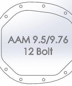 Alternative view of aFe Pro Series AAM 9.5/9.76 Rear Diff Cover Black w/Mach Fins & Oil 14-19 GM Silverado/Sierra 1500