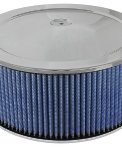 aFe MagnumFLOW Air Filters Round Racing P5R A/F Chrome Assy 14x6: Blk/Blue E/M