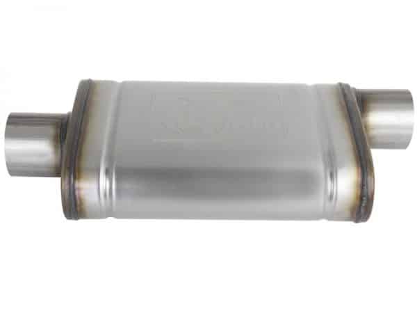 aFe MACHForce XP SS Muffler 3in Center Inlet / 3in Outlet 9in L x 4in W x 14in Body - Image 2