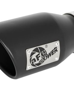 aFe MACH Force-Xp 409 SS Exhaust Tip Black (Left Side) 3in In x 4-1/2in Out x 9in L Clamp-On