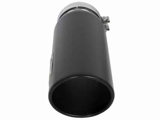 Alternative view of aFe MACHForce XP Cat-Back SS-304 5in Interooled Exhaust Tip 5in In x 6in Outx16inL Bolt-On Right Blk