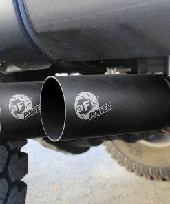 Alternative view of aFe Rebel Exhausts 3in SS Cat-Back 09-14 Ford F-150 4.6/5.0/5.4L w/ Black Tips