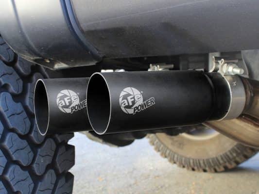 Alternative view of aFe Rebel Exhausts 3in SS Cat-Back 09-14 Ford F-150 4.6/5.0/5.4L w/ Black Tips