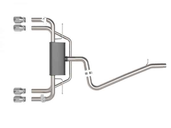 aFe MACHForce XP 3in-2.5in 304SS Exhaust Cat-Back 15-20 Audi S3 L4-2.0L (t) - Polished Tips - Image 3