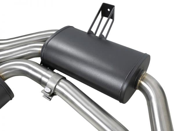 aFe MACH Force-Xp 2.5in 304 SS Cat-Back Exhaust w/ Polished Tips 01-06 BMW M3 - Image 3