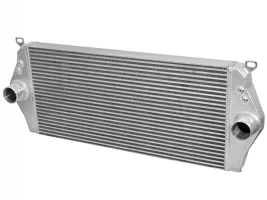 Alternative view of aFe BladeRunner Intercooler w/ Black Tubes 16-17 Nissan Titan XD V8 5.0L (td)