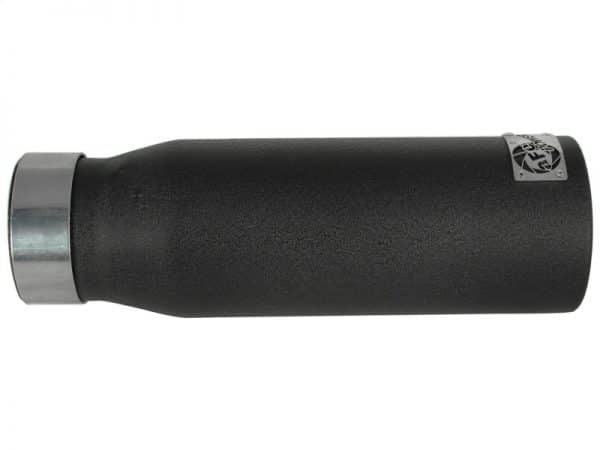 aFe MACHForce XP Exhausts Tips SS-304 EXH Tip 3in x 4Out x 12L Bolt-On (blk) - Image 2