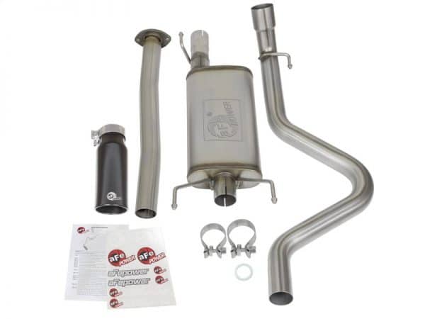 aFe MACHForce XP Cat Back SS Exhausts  Black Tips 05-12 Toyota Tacoma L4-2.7L - Image 7