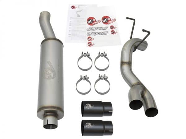 aFe Rebel Series 3-1/2in 409 SS Cat-Back Exhaust System w/Black Tip RAM 2500/3500 14-17 V8 6.4L - Image 7