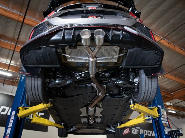 aFe Takeda 2.5in 304SS Axle-Back Exhaust System 17-19 Honda Civic Type R L4-2.0L (t) - Polished Tip - Image 4