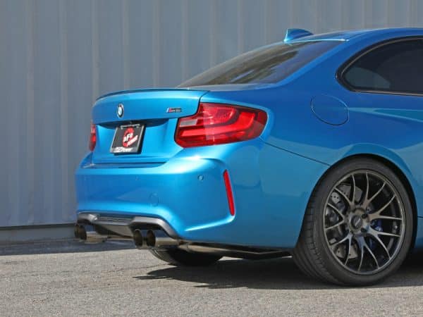 aFe 16-18 BMW M2 L6-3.0L MACH Force-Xp 3in to 2.5in 304 SS Cat-Back Exhaust System-Quad Polish Tips - Image 7