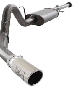 aFe MACHForce XP SS Exhaust 3in Cat-Back w/4.5in Polished Tip 11-14 Ford F150 Ecoboost V6 3.5Ltt