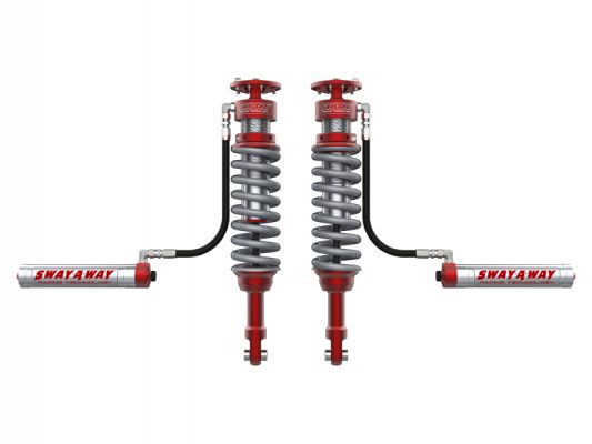 aFe 17-19 Ford F-150 Raptor Sway-A-Way 3.0 Front Coilover Kit w/ Remote Reservoirs and Comp Adj