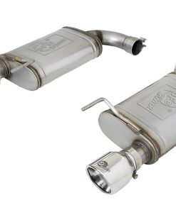 aFe MACH Force-Xp SS Axle Back Exhaust w/Polished Tips 15-17 Ford Mustang GT V8-5.0L