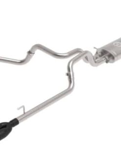 Alternative view of aFe Gemini XV 3in 304 SS Cat-Back Exhaust w/ Cutout 19-21 GM Silverado/Sierra 1500 V8- w/ Black Tips