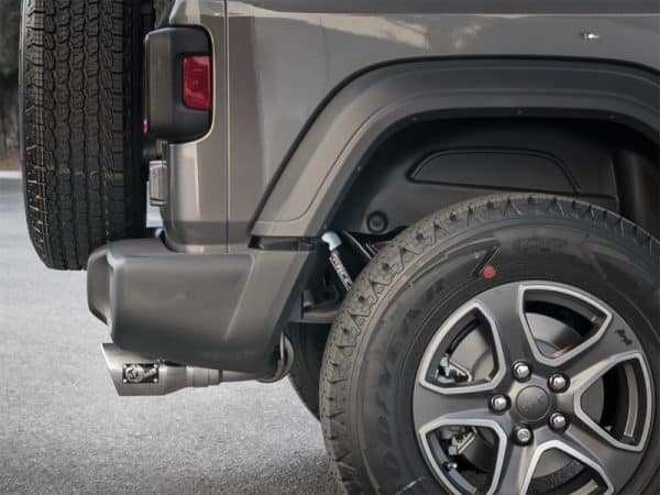 aFe Rebel Series 2.5in 409 SS Axle-Back Exhaust w/ Polished Tips 2018+ Jeep Wrangler (JL) V6 3.6L - Image 3