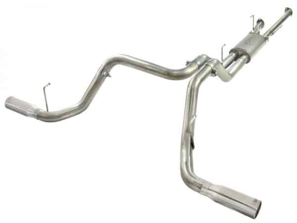 aFe MACHForce XP 2-1/2in to 3in 409 SS Cat-Back Exhaust w/ Polished Tips 10-17 Toyota Tundra V8 5.7L