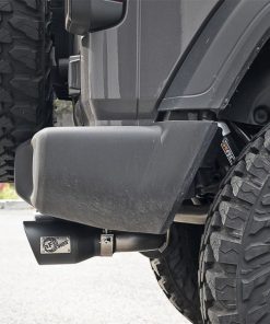 Alternative view of aFe Rebel Series 2.5in 304 SS Cat-Back Exhaust w/ Black Tips 2018+ Jeep Wrangler (JL) V6 3.6L
