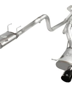aFe MACHForce XP Cat-Back Exhaust 3in SS w/ Black Tips 11-14 Ford Mustang GT V8 5.0L