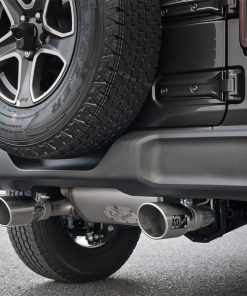 Alternative view of aFe Rebel Series 2.5in 409 SS Cat-Back Exhaust w/ Polished Tips 2018+ Jeep Wrangler (JL) V6 3.6L