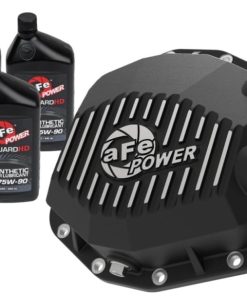 aFe POWER 2021 Ford Bronco w/ Dana M220 Diff Cover w/ Gear Oil Black Street Series w/ Machined Fins