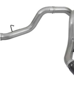 aFe LARGE BORE-HD 4in 409-SS DPF-Back Exhaust w/Dual Black Tips 2017 GM Duramax V8-6.6L (td) L5P