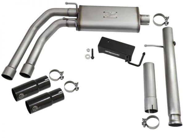 aFe Rebel Series CB 3in Middle Side Exit SS Exht w/ Black Tips 09-16 Chevy Silverado/GMC Sierra 1500 - Image 8