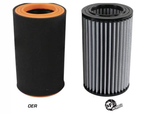 Alternative view of aFe MagnumFLOW Pro DRY S OE Replacement Filter 15-18 Alfa Romeo 4C I4-1.7L (t)