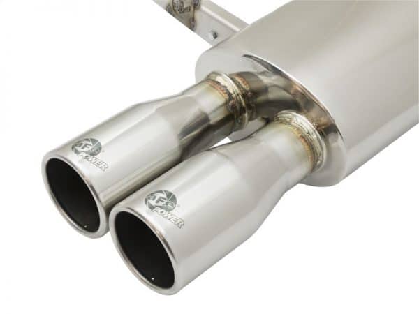 aFe MACHForce XP Exhausts Cat-Back SS-304 14-17 Mini Cooper S Hardtop 2-Door w/ Polished Tips - Image 6