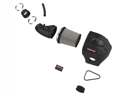 Alternative view of aFe Black Series Carbon Fiber CAIS w/PDS Filter 11-19 Dodge Challenger/Charger SRT8 V8-6.4L