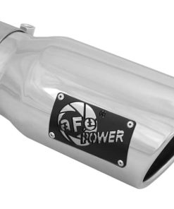 aFe MACH Force-Xp 3in Inlet x 4in Outlet x 9in Length 304 Stainless Steel Exhaust Tip Polished