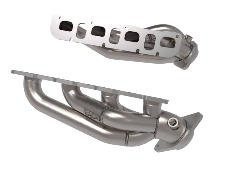 aFe 21-22 Jeep Wrangler 392 Twisted Steel Header 1-7/8 IN to 2-3/4 IN 304 w/ Raw Finish - Image 3